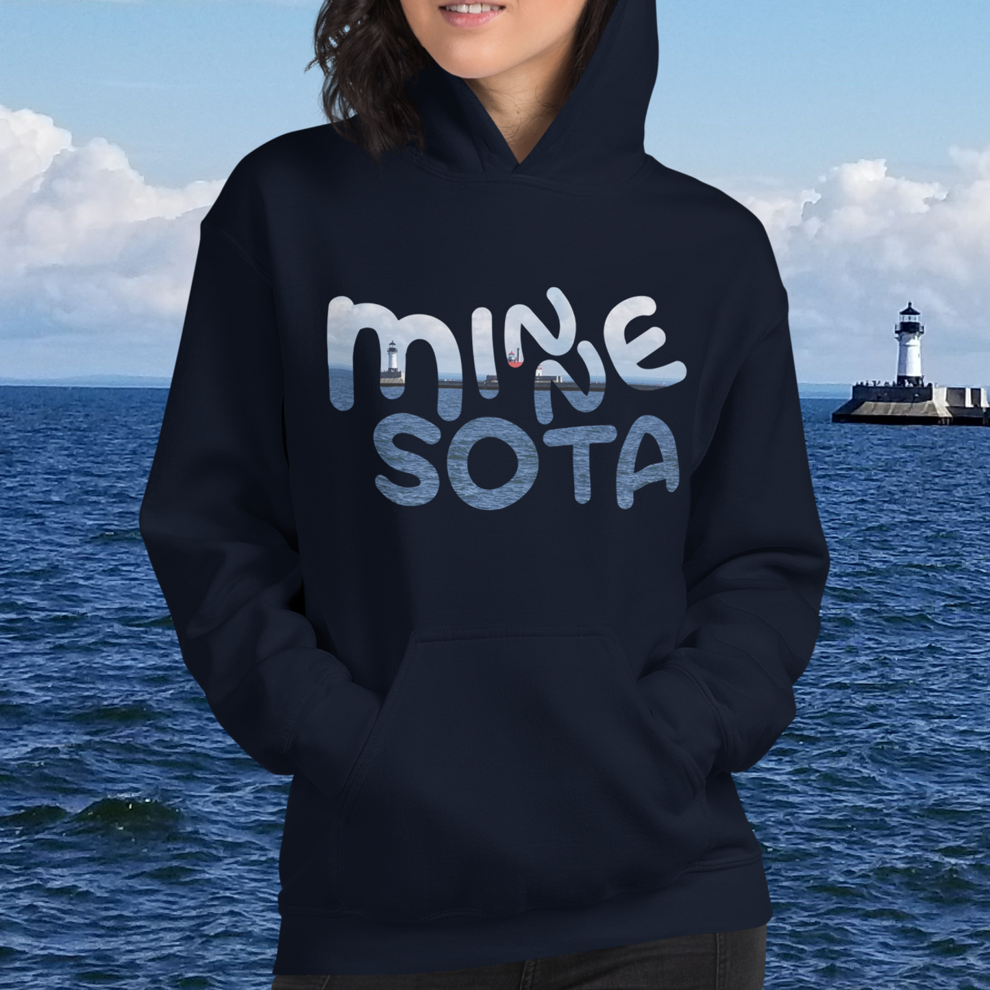 Minnesota Duluth Lighthouse Hoodie (Unisex)