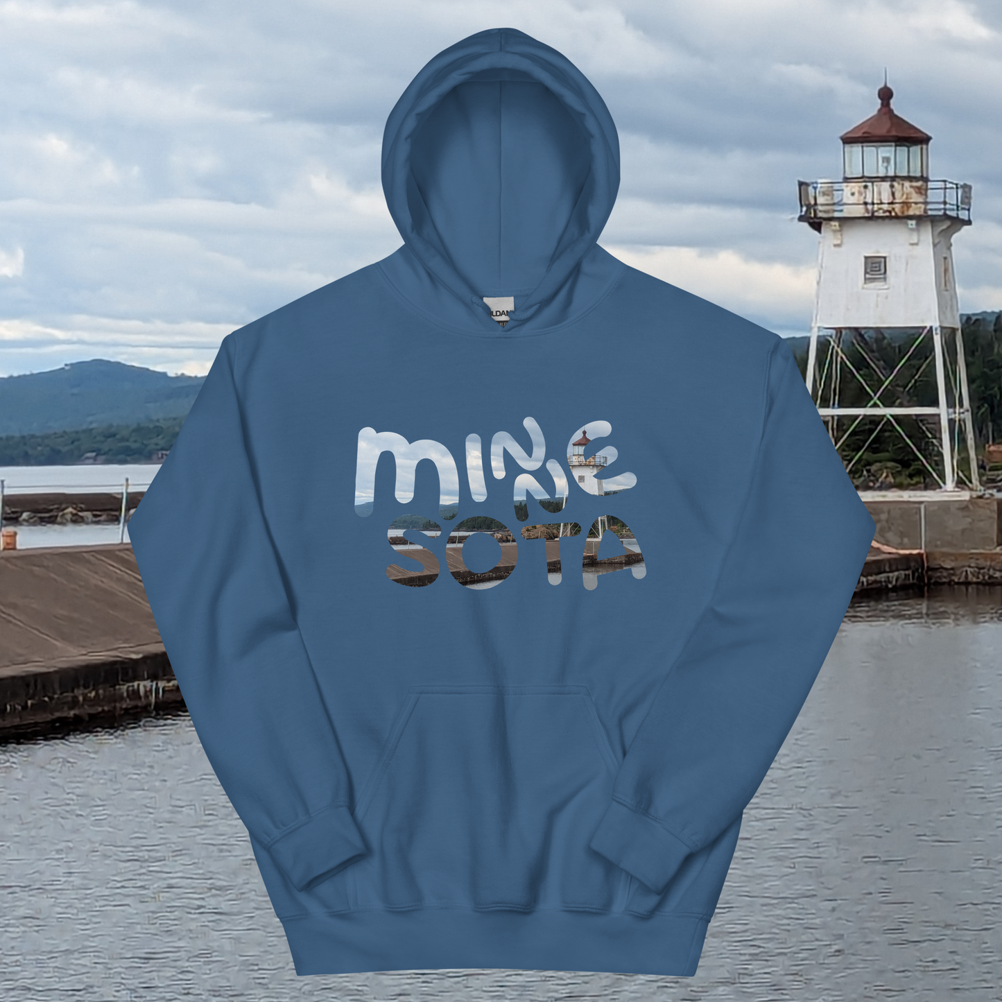 Minnesota Grand Marais Lighthouse Hoodie (Unisex)