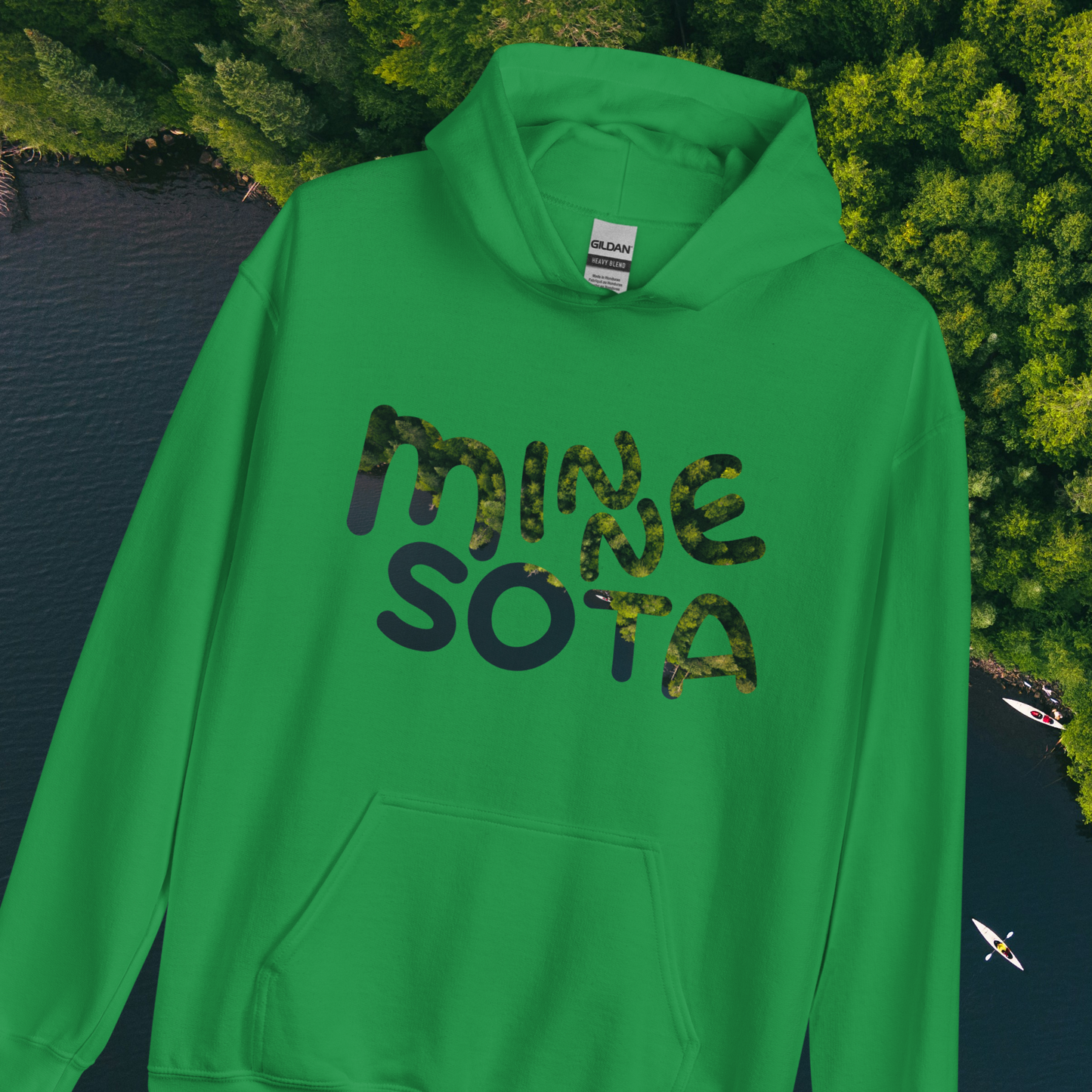 Minnesota Green Forest/Lake Hoodie (Unisex)