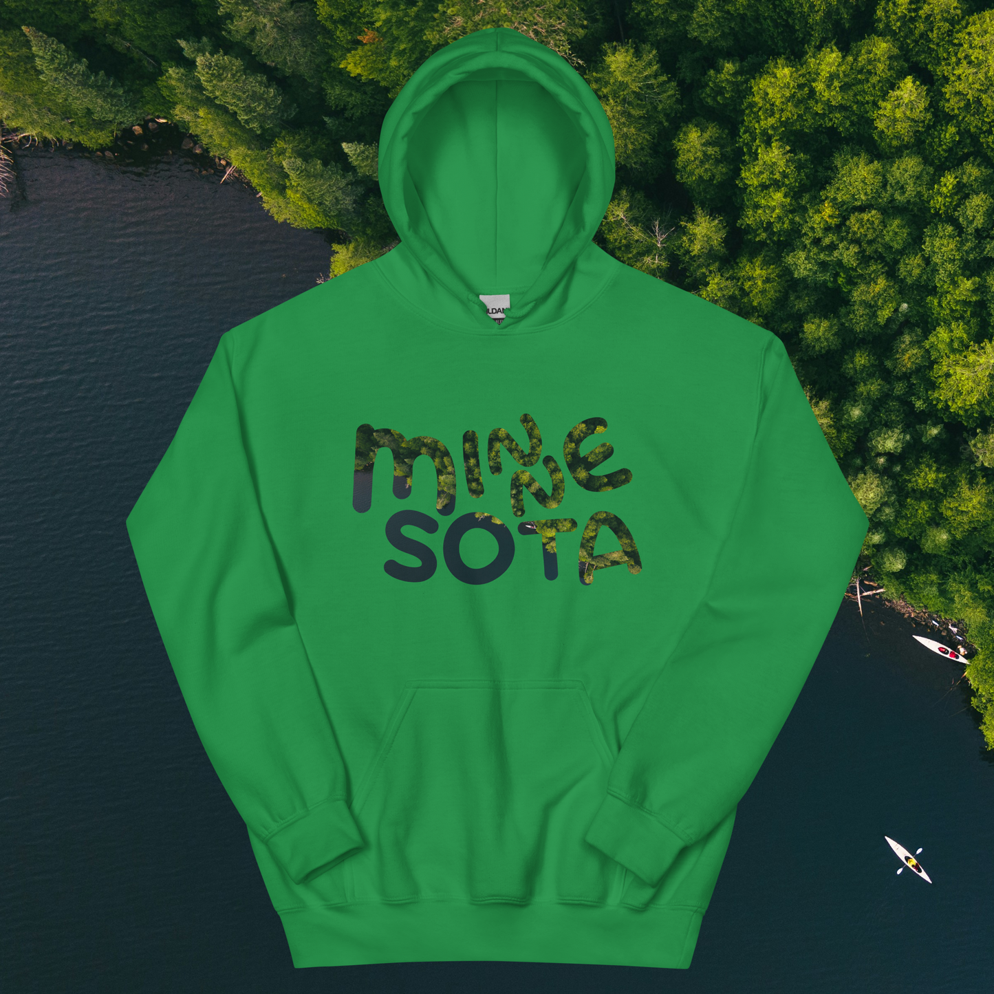 Minnesota Green Forest/Lake Hoodie (Unisex)